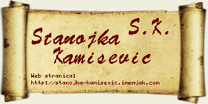 Stanojka Kamišević vizit kartica
